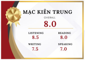 2. Mạc Kiên Trung - 8.0